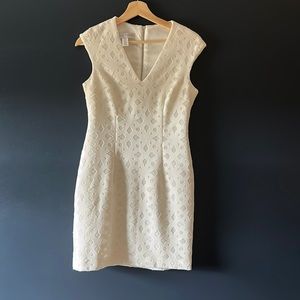 Maggie London Dress. White. Size 4P.